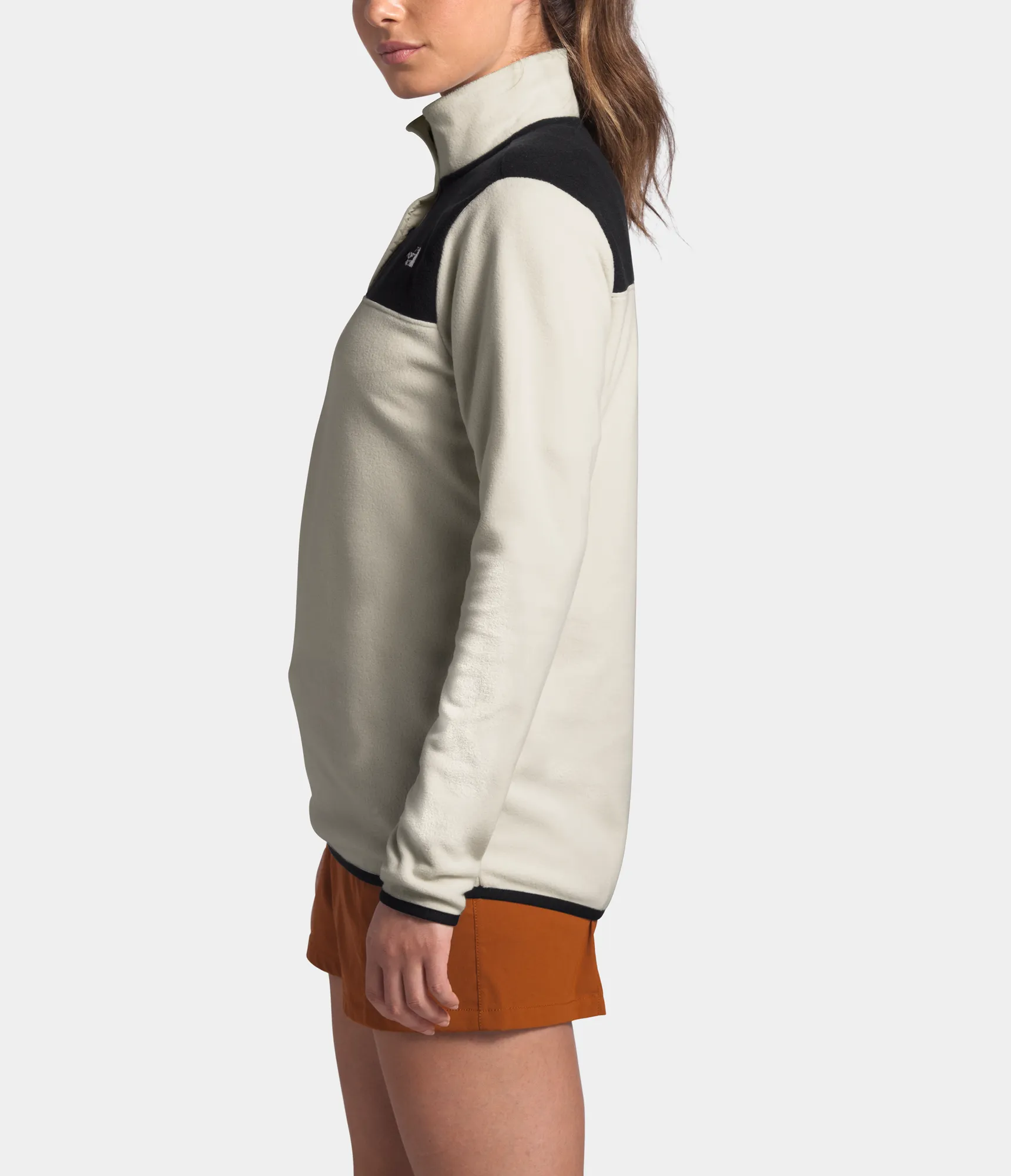 Women's The North Face TKA Glacier Snap-Neck Pullover Vintage White