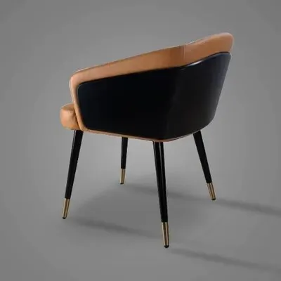 Wooden Synthetic Leather Dining Chairs