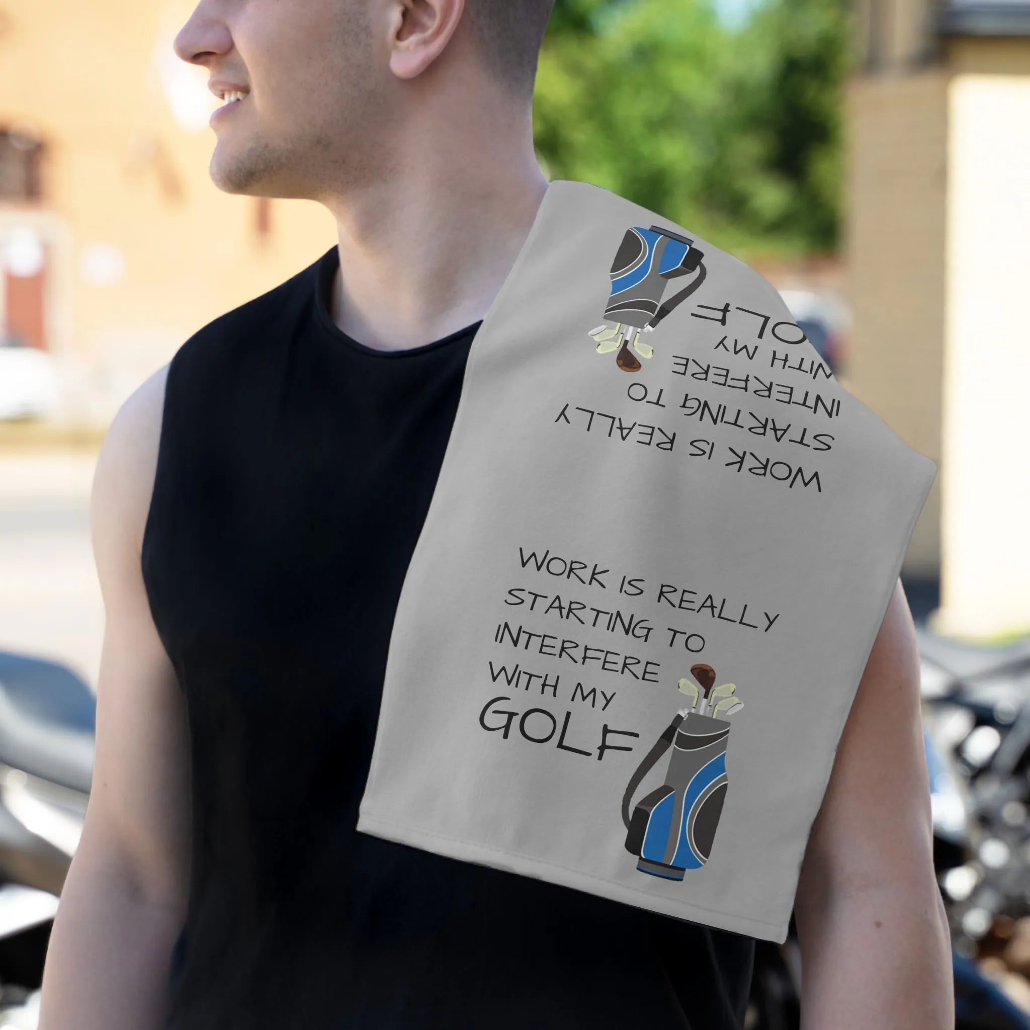 Work Interfere Rally Towel, 11x18