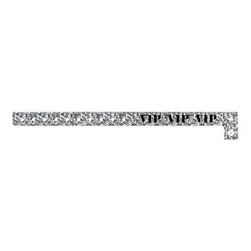 WristCo Holographic Silver VIP Plastic Wristbands - 100 Pack Wristbands for Events